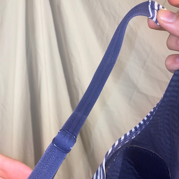 Blue red and white bathing suit swimming one piece - Picture 7 of 8